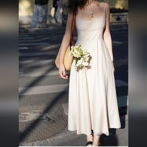 Summer New Elegant Spaghetti Strap Midi Dress